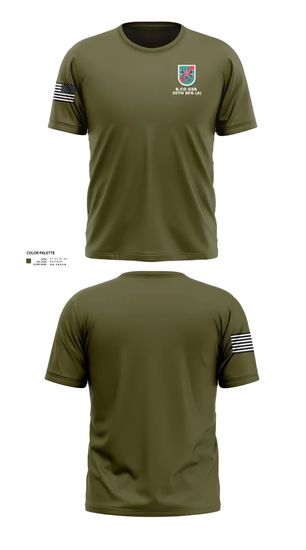 Old School Cotton Feel Shirt, B.CO GSB 20th SFG(A), , Teamtime, Team time, sublimation, custom sports apparel, team uniforms, spirit wear, spiritwear, sports uniforms, custom shirts, team store, custom team store, fundraiser sports, apparel fundraiser
