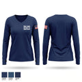 San Leon Volunteer Fire Department Women's Long Sleeve V-neck Shirt - 1