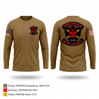 Long Sleeve Performance Shirt, HHB 40th Division Artillery, National Guard, Teamtime, Team time, sublimation, custom sports apparel, team uniforms, spirit wear, spiritwear, sports uniforms, custom shirts, team store, custom team store, fundraiser sports, apparel fundraiser