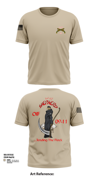 217th MP CO 3rd platoon Iraq 09-10 88609784 Short Sleeve Performance Shirt - 103