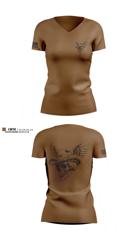 Womens Short Sleeve Vneck Shirt, HHB FMT, Army, Teamtime, Team time, sublimation, custom sports apparel, team uniforms, spirit wear, spiritwear, sports uniforms, custom shirts, team store, custom team store, fundraiser sports, apparel fundraiser