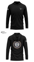 1099th TD 11373724 Long Sleeve Performance Shirt with hood - 11