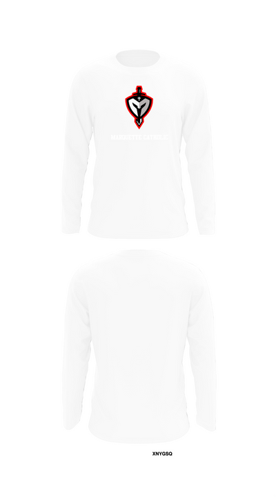 Marquette Catholic 96564112 Long Sleeve Performance Shirt 8