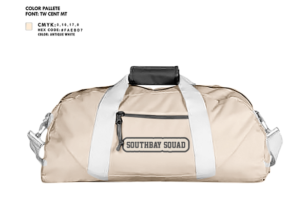 Duffle Bag, Southbay Squad, Cycling, Teamtime, Team time, sublimation, custom sports apparel, team uniforms, spirit wear, spiritwear, sports uniforms, custom shirts, team store, custom team store, fundraiser sports, apparel fundraiser