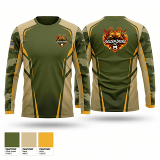 Long Sleeve Performance Shirt, Golden Deers FC, Men's Soccer, Teamtime, Team time, sublimation, custom sports apparel, team uniforms, spirit wear, spiritwear, sports uniforms, custom shirts, team store, custom team store, fundraiser sports, apparel fundraiser