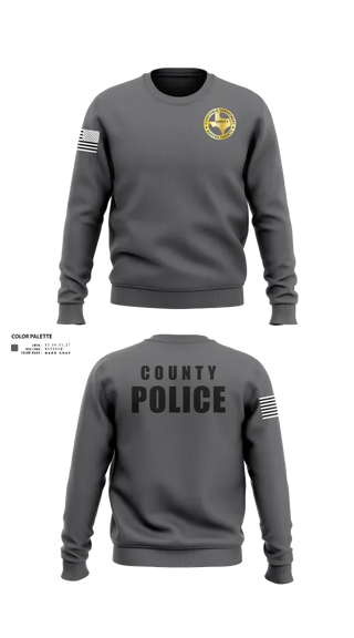 Crew Neck Sweatshirt, Nueces County Constable PCT4, , Teamtime, Team time, sublimation, custom sports apparel, team uniforms, spirit wear, spiritwear, sports uniforms, custom shirts, team store, custom team store, fundraiser sports, apparel fundraiser