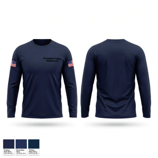 Long Sleeve Performance Shirt, Farmington Police Department, Police, Teamtime, Team time, sublimation, custom sports apparel, team uniforms, spirit wear, spiritwear, sports uniforms, custom shirts, team store, custom team store, fundraiser sports, apparel fundraiser