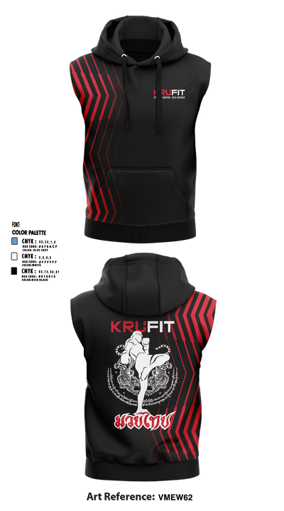 KruFit 44094837 Sleeveless Hoodie - 2