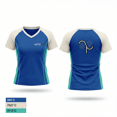 Open padel 65296451 Women's Short Sleeve V-neck Shirt - 1