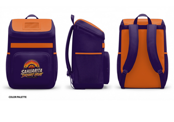Gear Bag, Sahuarita Desert Heat, Men's Basketball, Teamtime, Team time, sublimation, custom sports apparel, team uniforms, spirit wear, spiritwear, sports uniforms, custom shirts, team store, custom team store, fundraiser sports, apparel fundraiser