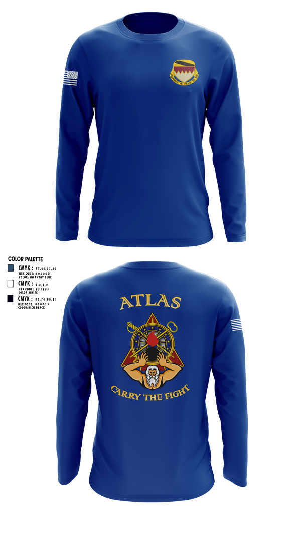 Long Sleeve Performance Shirt, A Co, 115th BSB, 1CD, Army, Teamtime, Team time, sublimation, custom sports apparel, team uniforms, spirit wear, spiritwear, sports uniforms, custom shirts, team store, custom team store, fundraiser sports, apparel fundraiser