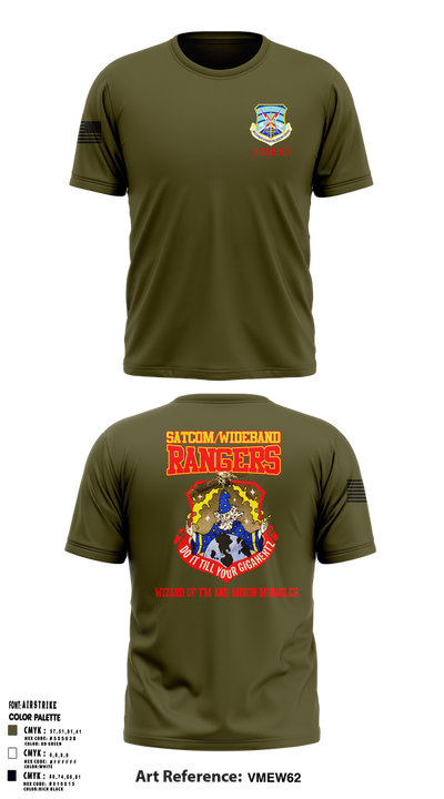 3d Combat Communications Group 13836141 Old School Cotton Feel Shirt - 1