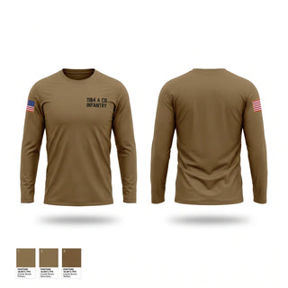 Long Sleeve Performance Shirt, 1-184 A co infantry, National Guard, Teamtime, Team time, sublimation, custom sports apparel, team uniforms, spirit wear, spiritwear, sports uniforms, custom shirts, team store, custom team store, fundraiser sports, apparel fundraiser