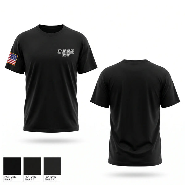 Old School Cotton Feel Shirt, 4th brigade Goose Creek High School JROTC, Bowling, Teamtime, Team time, sublimation, custom sports apparel, team uniforms, spirit wear, spiritwear, sports uniforms, custom shirts, team store, custom team store, fundraiser sports, apparel fundraiser
