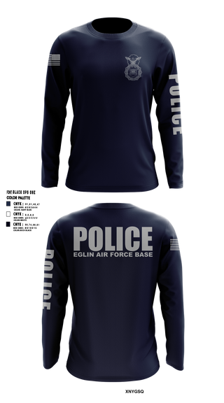 Long Sleeve Performance Shirt, 96 SFS / Eglin Police, Air Force, Teamtime, Team time, sublimation, custom sports apparel, team uniforms, spirit wear, spiritwear, sports uniforms, custom shirts, team store, custom team store, fundraiser sports, apparel fundraiser