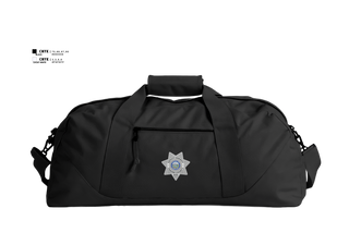 Duffle Bag, Thayer County Sheriff, Police, Teamtime, Team time, sublimation, custom sports apparel, team uniforms, spirit wear, spiritwear, sports uniforms, custom shirts, team store, custom team store, fundraiser sports, apparel fundraiser