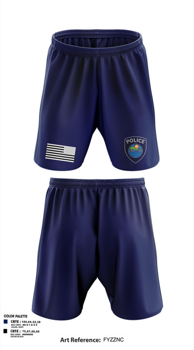 Lakeville Police Department 60717822 Athletic Shorts With Pockets - 1