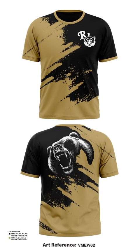 Short Sleeve Performance Shirt, River View Black Bears, Swimming, Teamtime, Team time, sublimation, custom sports apparel, team uniforms, spirit wear, spiritwear, sports uniforms, custom shirts, team store, custom team store, fundraiser sports, apparel fundraiser