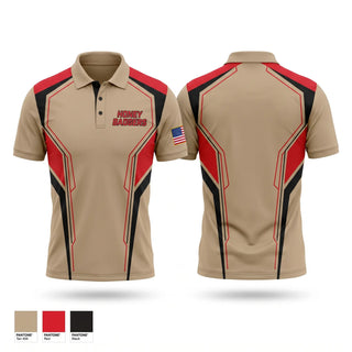 Short Sleeve Performance Polo, Honey badgers, Army, Teamtime, Team time, sublimation, custom sports apparel, team uniforms, spirit wear, spiritwear, sports uniforms, custom shirts, team store, custom team store, fundraiser sports, apparel fundraiser