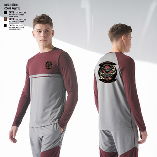 Long Sleeve Performance Shirt, VRM-30 DET V, Navy, Teamtime, Team time, sublimation, custom sports apparel, team uniforms, spirit wear, spiritwear, sports uniforms, custom shirts, team store, custom team store, fundraiser sports, apparel fundraiser