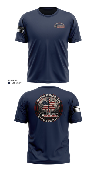 Old School Cotton Feel Shirt, Emergency Ambulance Service, EMS/EMT, Teamtime, Team time, sublimation, custom sports apparel, team uniforms, spirit wear, spiritwear, sports uniforms, custom shirts, team store, custom team store, fundraiser sports, apparel fundraiser