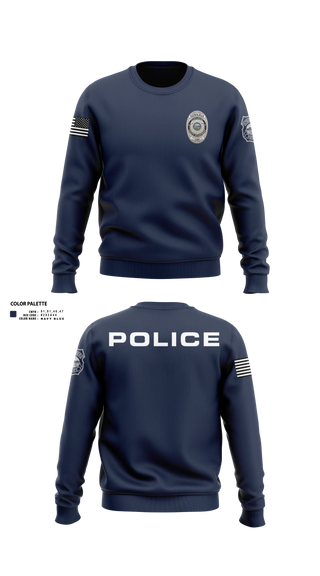 Crew Neck Sweatshirt, Struthers Police, Police, Teamtime, Team time, sublimation, custom sports apparel, team uniforms, spirit wear, spiritwear, sports uniforms, custom shirts, team store, custom team store, fundraiser sports, apparel fundraiser