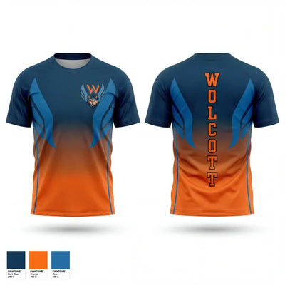 Wolcott Wolves 77743806 Old School Cotton Feel Shirt - 1