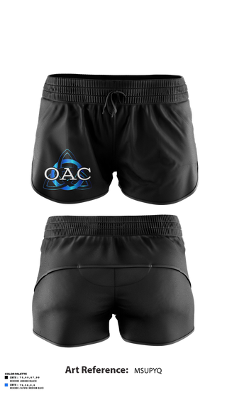 Womens Shorts, OA Cheerleading, Cheer, Teamtime, Team time, sublimation, custom sports apparel, team uniforms, spirit wear, spiritwear, sports uniforms, custom shirts, team store, custom team store, fundraiser sports, apparel fundraiser