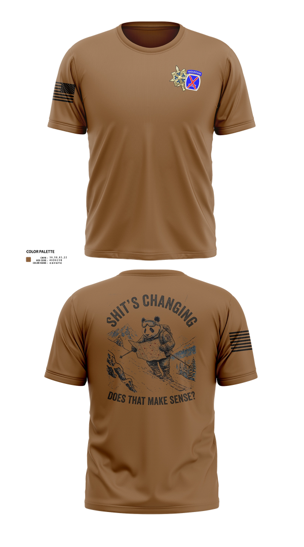 Old School Cotton Feel Shirt, 10th MTN, G2 ACE, Army, Teamtime, Team time, sublimation, custom sports apparel, team uniforms, spirit wear, spiritwear, sports uniforms, custom shirts, team store, custom team store, fundraiser sports, apparel fundraiser