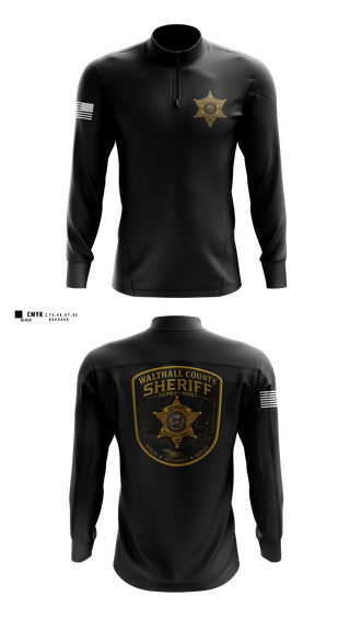 Quarter Zip Jacket, Walthall county sheriff’s department, Police, Teamtime, Team time, sublimation, custom sports apparel, team uniforms, spirit wear, spiritwear, sports uniforms, custom shirts, team store, custom team store, fundraiser sports, apparel fundraiser