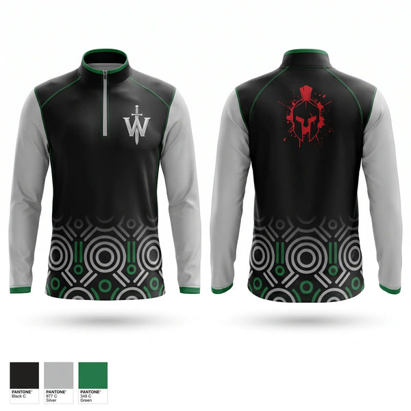 Quarter Zip Jacket, Warriors Lair, , Teamtime, Team time, sublimation, custom sports apparel, team uniforms, spirit wear, spiritwear, sports uniforms, custom shirts, team store, custom team store, fundraiser sports, apparel fundraiser