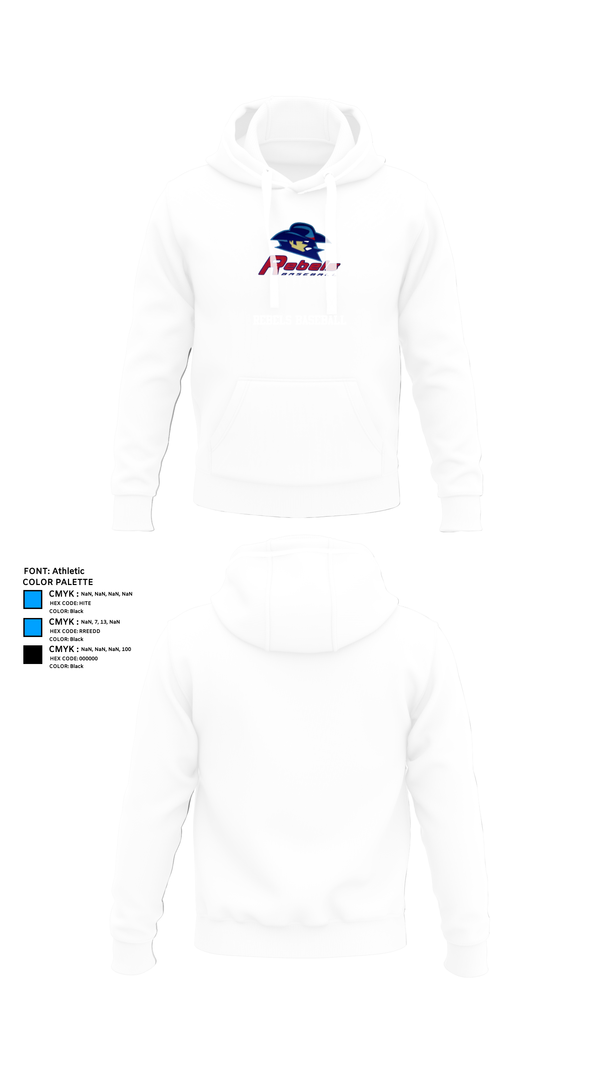 Hoodie, Rebels Baseball, Baseball, Teamtime, Team time, sublimation, custom sports apparel, team uniforms, spirit wear, spiritwear, sports uniforms, custom shirts, team store, custom team store, fundraiser sports, apparel fundraiser