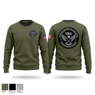 Crew Neck Sweatshirt, Veterans Motorcycle Association, , Teamtime, Team time, sublimation, custom sports apparel, team uniforms, spirit wear, spiritwear, sports uniforms, custom shirts, team store, custom team store, fundraiser sports, apparel fundraiser