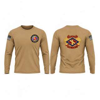 Long Sleeve Performance Shirt, 142nd field artillery, Army, Teamtime, Team time, sublimation, custom sports apparel, team uniforms, spirit wear, spiritwear, sports uniforms, custom shirts, team store, custom team store, fundraiser sports, apparel fundraiser