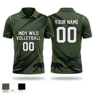 Short Sleeve Performance Polo, Indy Wild, Men's Volleyball, Teamtime, Team time, sublimation, custom sports apparel, team uniforms, spirit wear, spiritwear, sports uniforms, custom shirts, team store, custom team store, fundraiser sports, apparel fundraiser