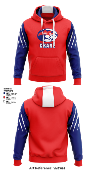 Hoodie, Crane Medical Preparatory High School Football, , Teamtime, Team time, sublimation, custom sports apparel, team uniforms, spirit wear, spiritwear, sports uniforms, custom shirts, team store, custom team store, fundraiser sports, apparel fundraiser