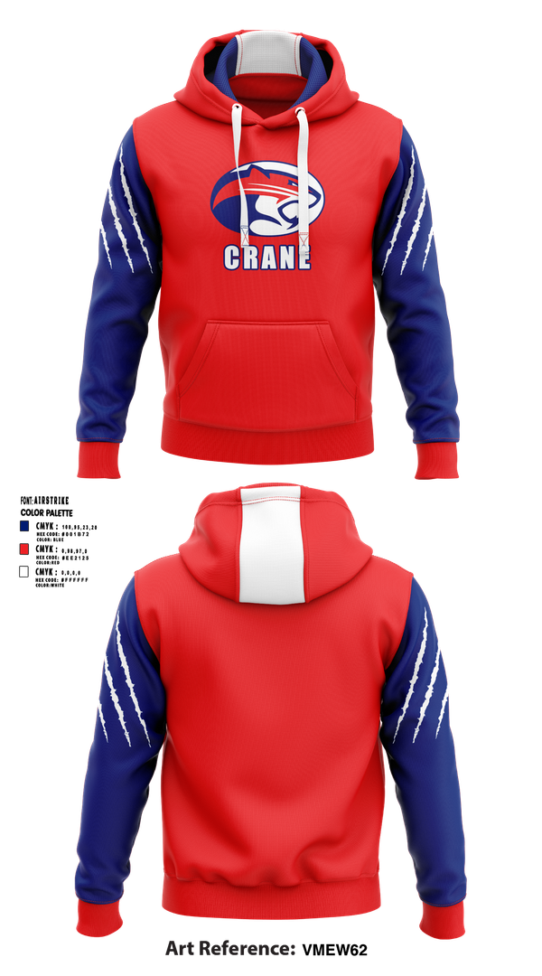 Hoodie, Crane Medical Preparatory High School Football, , Teamtime, Team time, sublimation, custom sports apparel, team uniforms, spirit wear, spiritwear, sports uniforms, custom shirts, team store, custom team store, fundraiser sports, apparel fundraiser