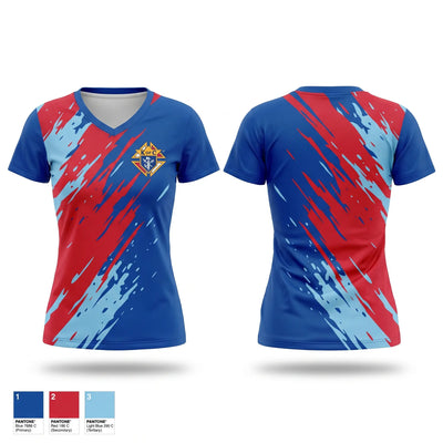 Knights of Columbus 1678070 Women's Short Sleeve V-neck Shirt - 1