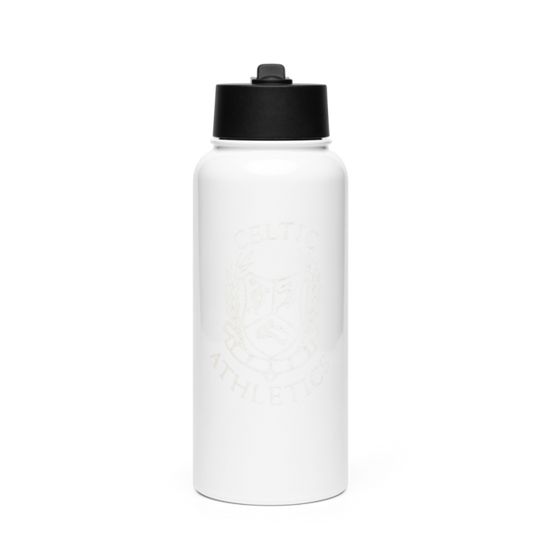 Celtic Athletics 57383448 Stainless Steel Water Bottle with a Straw Lid