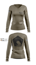 1/204th ADA 3113365 Women's Long Sleeve V-neck Shirt - 1