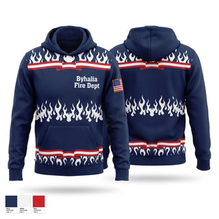 Hoodie, Byhalia Fire Dept, Fire Department, Teamtime, Team time, sublimation, custom sports apparel, team uniforms, spirit wear, spiritwear, sports uniforms, custom shirts, team store, custom team store, fundraiser sports, apparel fundraiser