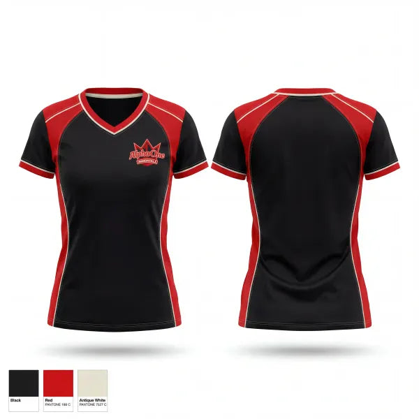 Womens Short Sleeve Vneck Shirt, IMMORTALS, Softball, Teamtime, Team time, sublimation, custom sports apparel, team uniforms, spirit wear, spiritwear, sports uniforms, custom shirts, team store, custom team store, fundraiser sports, apparel fundraiser