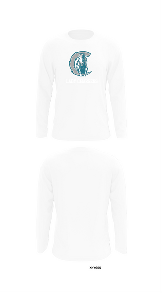 Long Sleeve Performance Shirt, Lady Chargers, Women's Basketball, Teamtime, Team time, sublimation, custom sports apparel, team uniforms, spirit wear, spiritwear, sports uniforms, custom shirts, team store, custom team store, fundraiser sports, apparel fundraiser