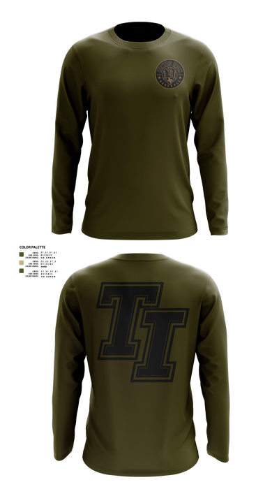 Texas Iron Baseball Long Sleeve Performance Shirt 21
