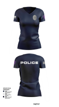 Dilley Police Department 94692671 Women's Short Sleeve V-neck Shirt - 103