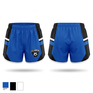 Womens Shorts, Little Monsters Soccer Club, Men's Soccer, Teamtime, Team time, sublimation, custom sports apparel, team uniforms, spirit wear, spiritwear, sports uniforms, custom shirts, team store, custom team store, fundraiser sports, apparel fundraiser