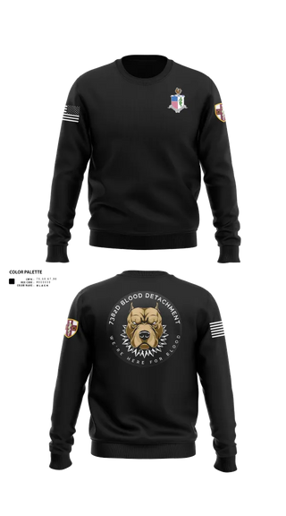 Crew Neck Sweatshirt, 7236 Medical Support Unit, Army, Teamtime, Team time, sublimation, custom sports apparel, team uniforms, spirit wear, spiritwear, sports uniforms, custom shirts, team store, custom team store, fundraiser sports, apparel fundraiser