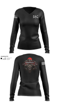 1st Platoon / B CO / 2-5 CAV 11611974 Women's Long Sleeve V-neck Shirt - 30