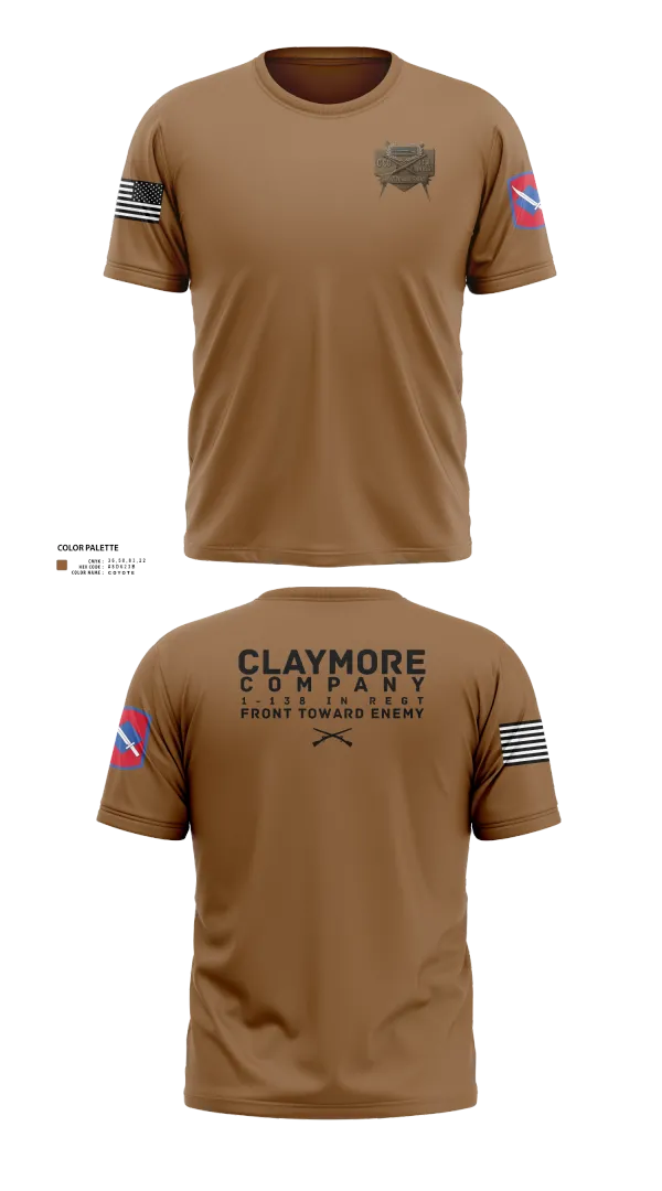 Old School Cotton Feel Shirt, C CO 1-138 IN REGT, , Teamtime, Team time, sublimation, custom sports apparel, team uniforms, spirit wear, spiritwear, sports uniforms, custom shirts, team store, custom team store, fundraiser sports, apparel fundraiser