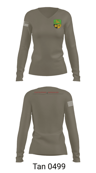 Womens Long Sleeve Vneck Shirt, Feuerwehr Barsinghausen, Fire Department, Teamtime, Team time, sublimation, custom sports apparel, team uniforms, spirit wear, spiritwear, sports uniforms, custom shirts, team store, custom team store, fundraiser sports, apparel fundraiser